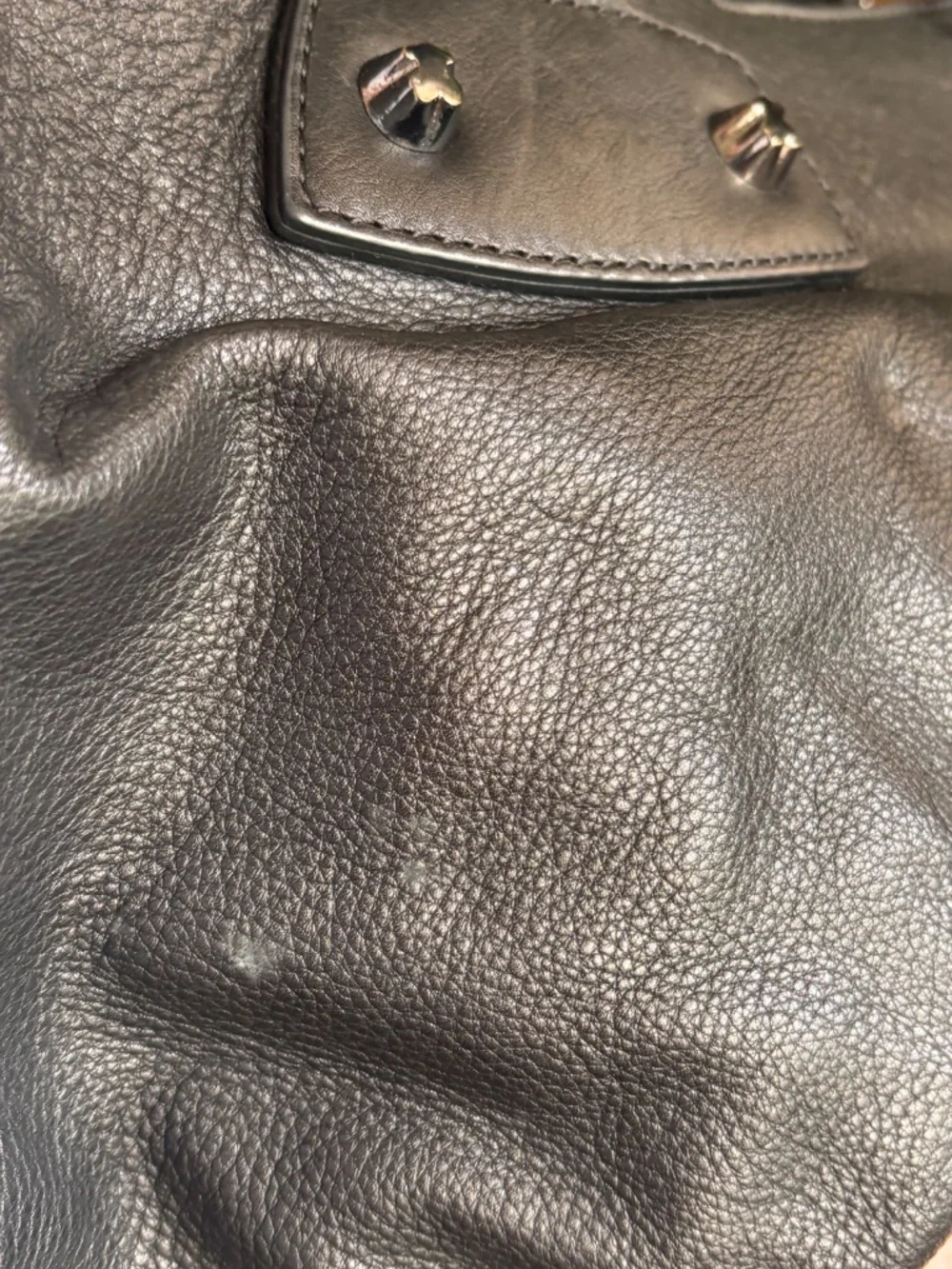 TOUS Studded Leather Bag Black